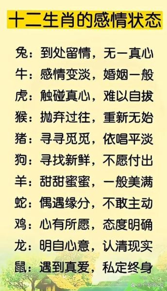 属相如何表达情感_十二生肖情感密码