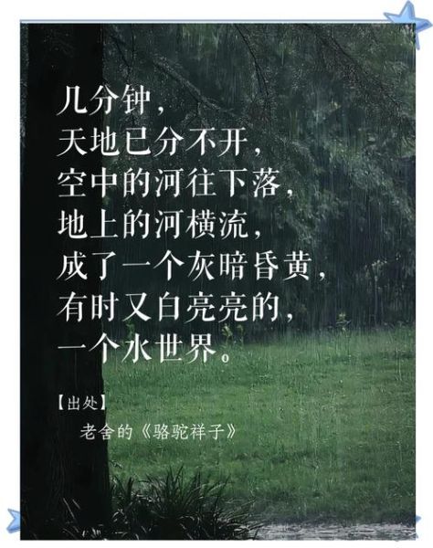 雨景如何表达情感_写雨景的句子怎么写