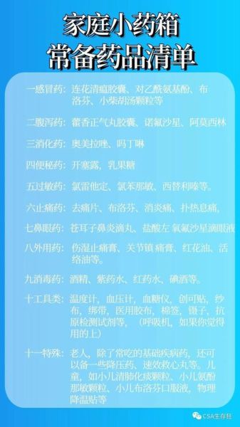 家庭常备药有哪些_如何正确使用