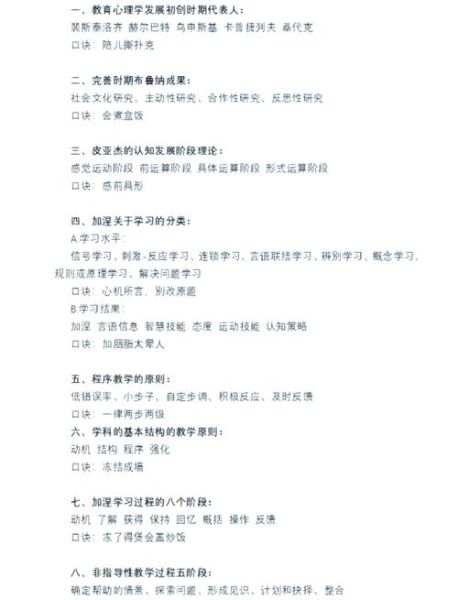 教育心理学复习方法_如何高效记忆