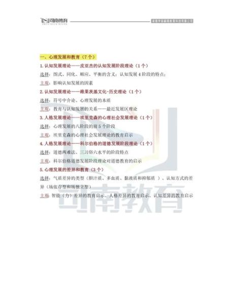 教育学教育心理学考试时间_如何高效备考