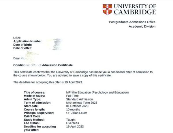 剑桥大学心理学硕士申请条件_就业前景