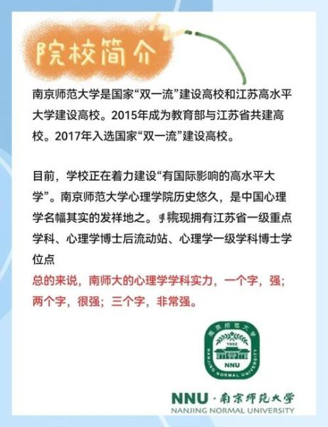 南京师范大学心理学怎么样_就业方向有哪些