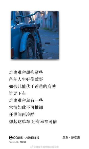 单车表达了什么情感_单车歌词深层含义