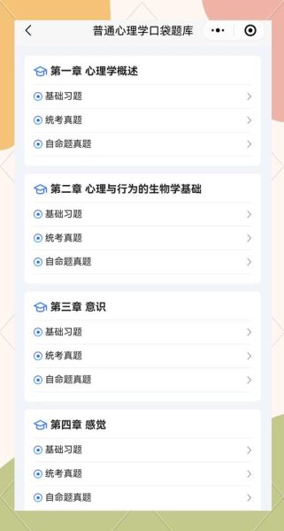 普通心理学题库有哪些题型_如何高效刷题