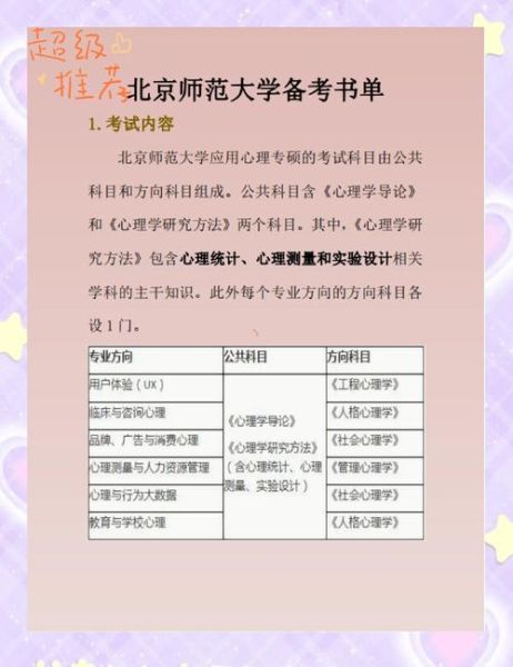 北师大心理学考研科目有哪些_如何高效备考