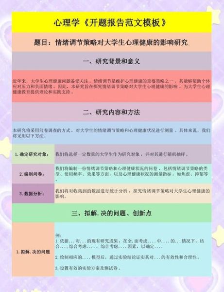 心理学毕业论文选题_如何选到既创新又可行的题目