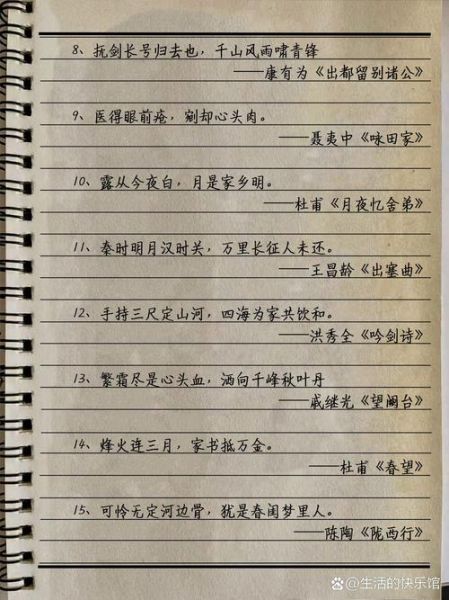 表达爱国情感的诗句有哪些_如何用在作文里