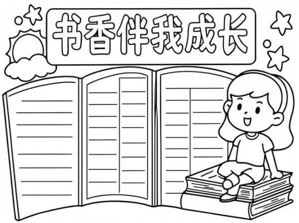 百科类书目读书小报怎么做_小学生手抄报模板